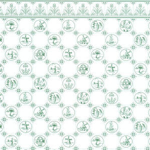Green dutch tile