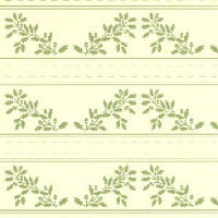 Acorns border green on cream